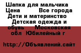 Шапка для мальчика › Цена ­ 400 - Все города Дети и материнство » Детская одежда и обувь   . Московская обл.,Юбилейный г.